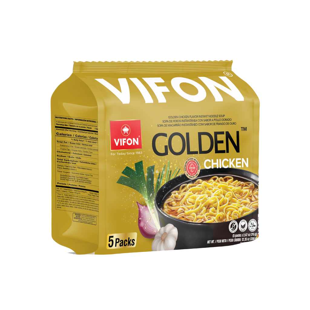 VIFON Golden Chicken Instant Noodles - Mì Gà Vàng & Cà Ri