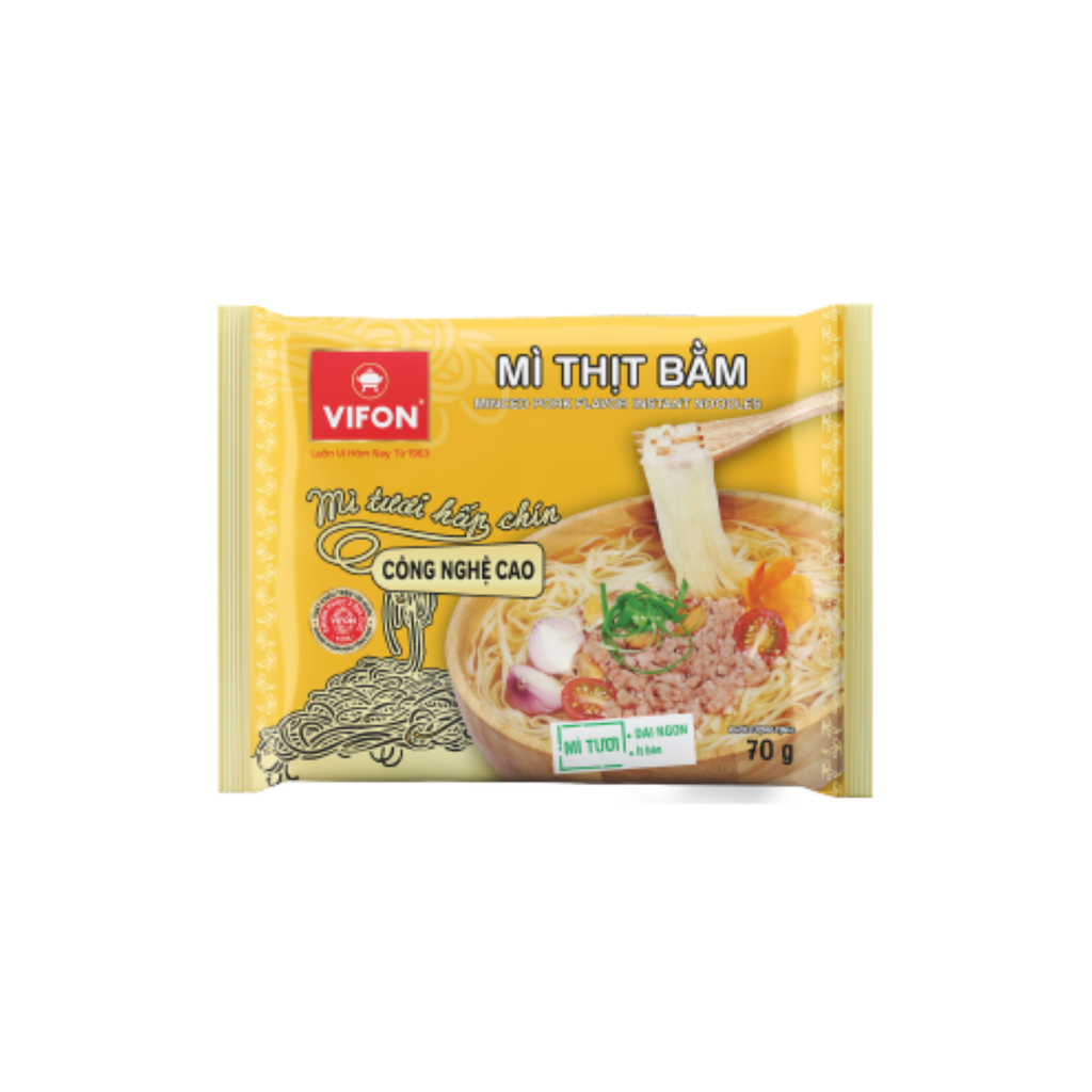 VIFON Non-Fried Instant Noodles - Mì Tươi Ăn Liền