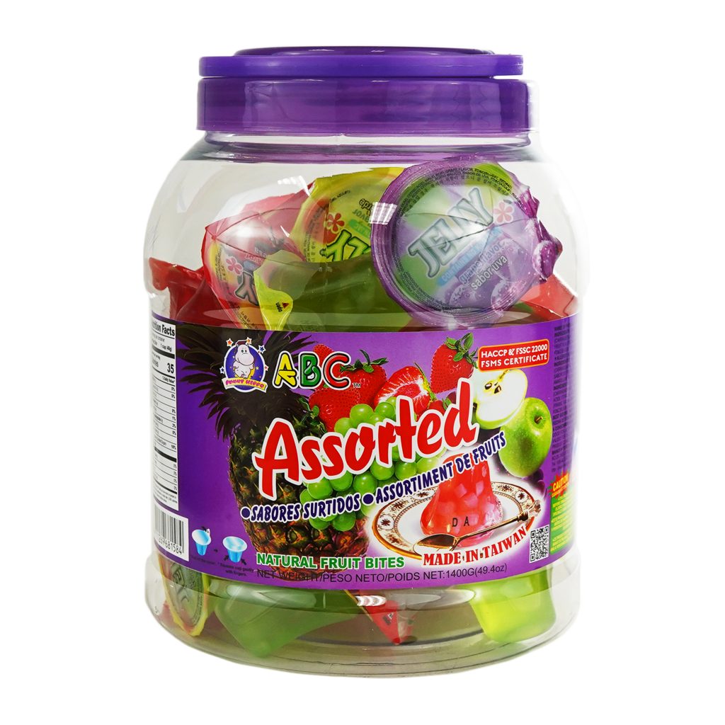 JELLY (ASSORTED ROUND) ABC, 1400g (6-Count) – VIFON INTERNATIONAL INC.