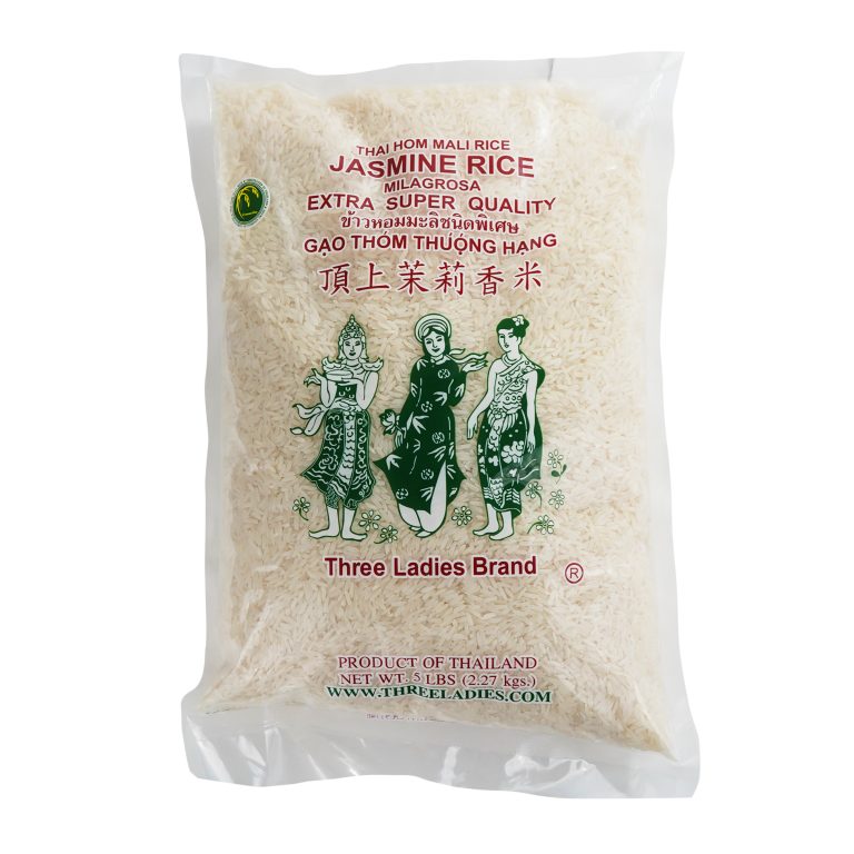 Three Ladies Jasmine Rice, 5-Pound Bag (10-Count) - VIFON INTERNATIONAL