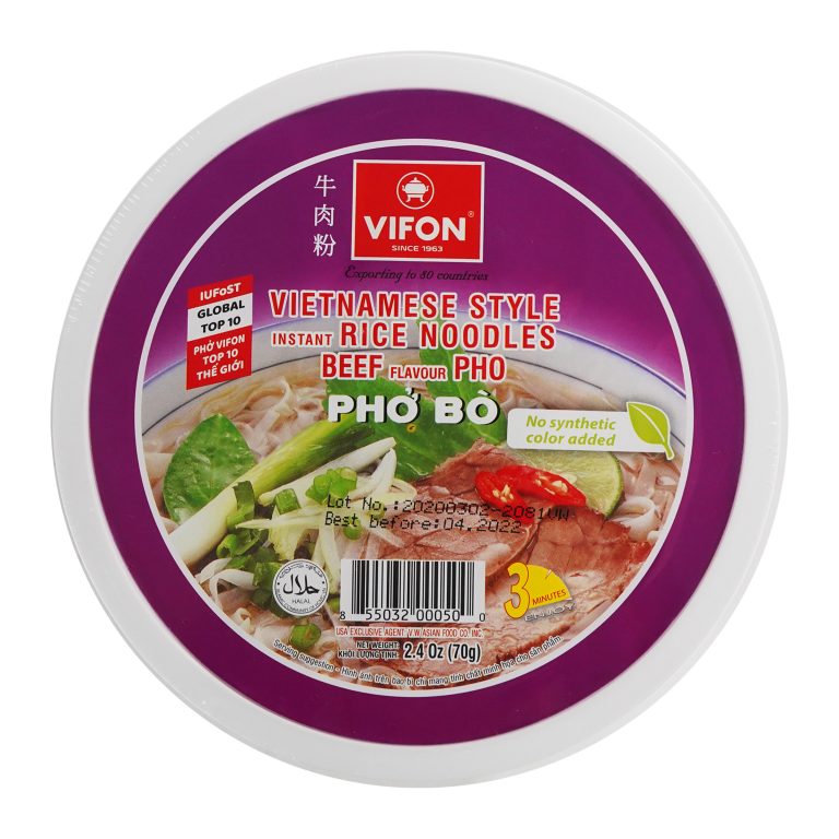 Vifon Beef Flavor Instant Rice Noodles Bowl Pho Bo 24 Oz 12 Bowls