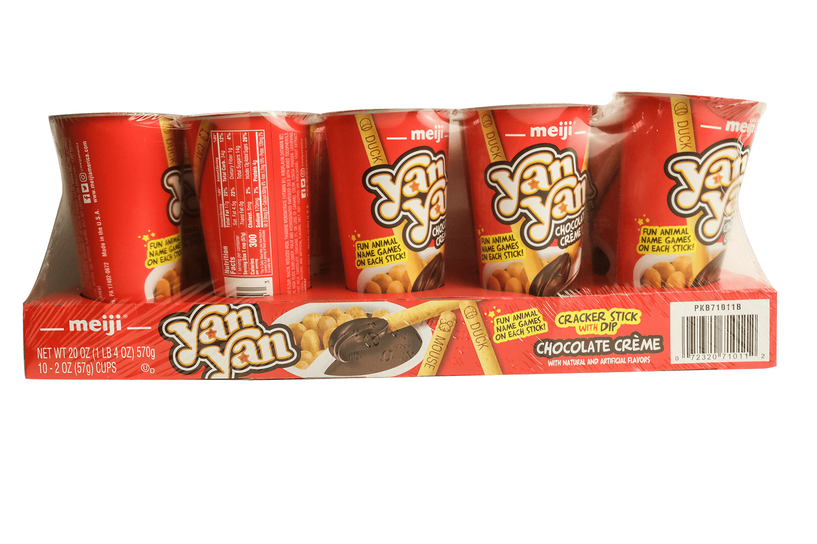 Yan Yan Vanilla Meiji 2 Ounce 10 Count - Mad Al Candy