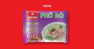 (beef flavored pho package)
