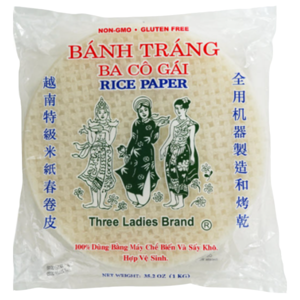 3 Ladies Rice Paper 25cm Banh Trang