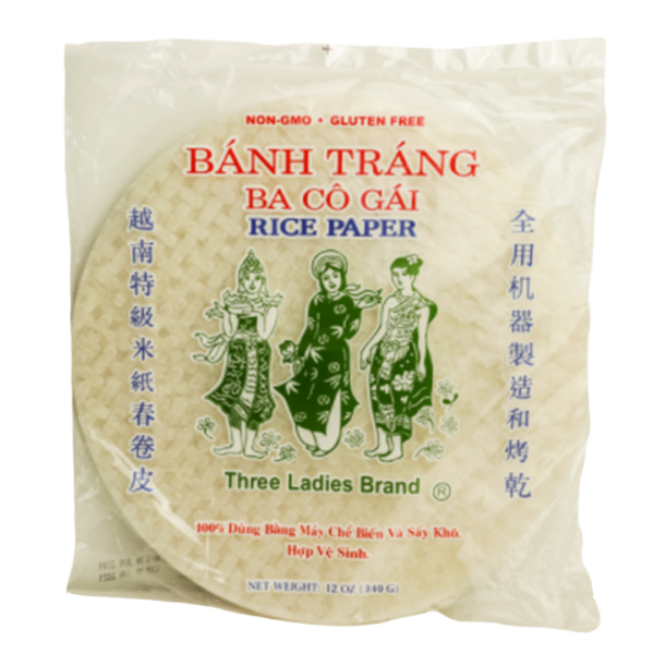 3 Ladies Rice Paper 28cm Banh Trang