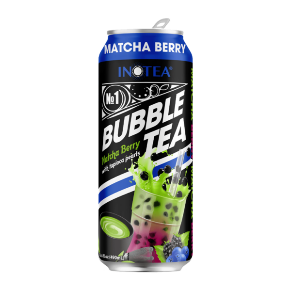 Bubble Tea Matcha Berry Drink